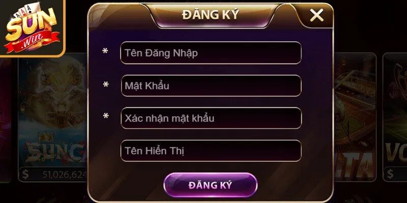 Điều kiện cần có khi thực hiện đăng ký Sunwin 