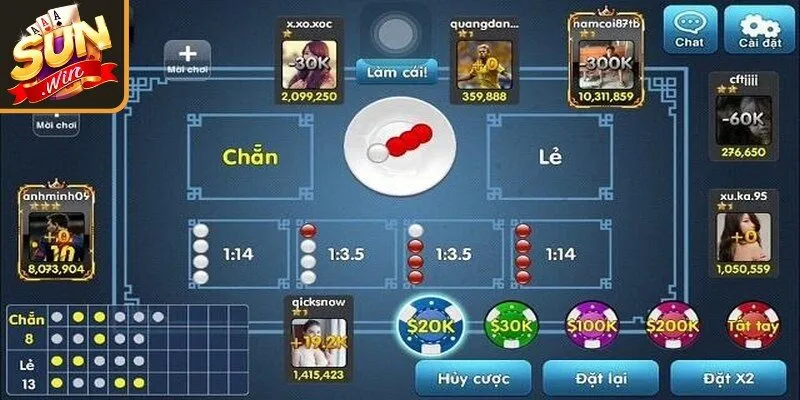 Quan sát được mọi cử động của Dealer và các góc máy quay cận